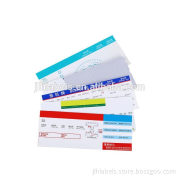 204*803mm 157G Thermal Airport Boarding Pass